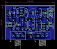 PCB Subwoofer + Frequency Adjust