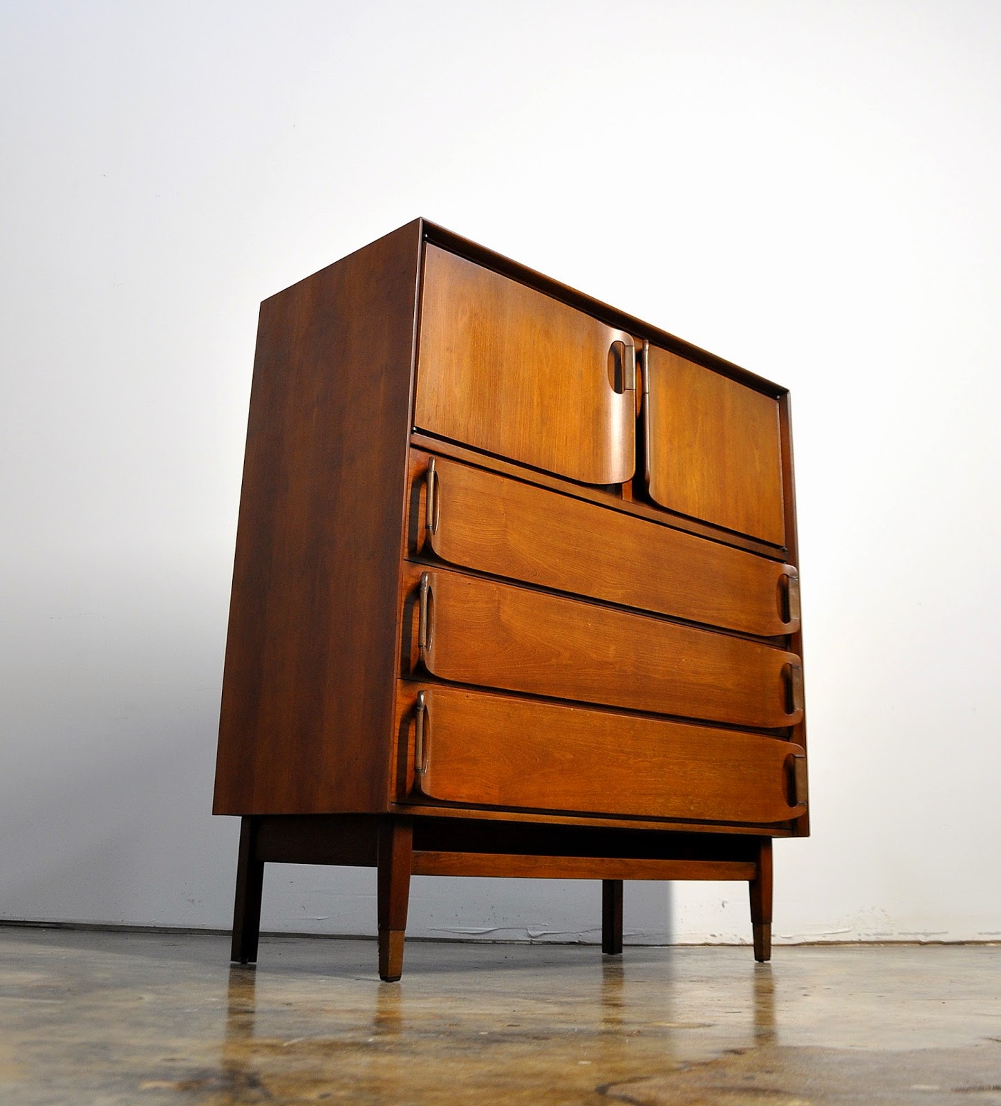 SELECT MODERN MidCentury Highboy, Chest of Drawers or Gentleman's Chest