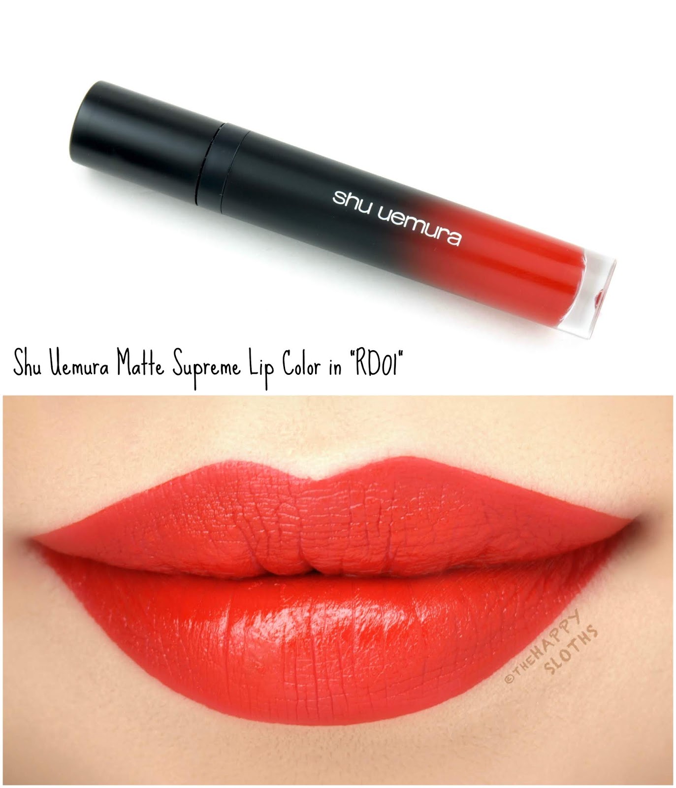 Shu Uemura | Matte Supreme Lip Color in "RD 01": Review and Swatches