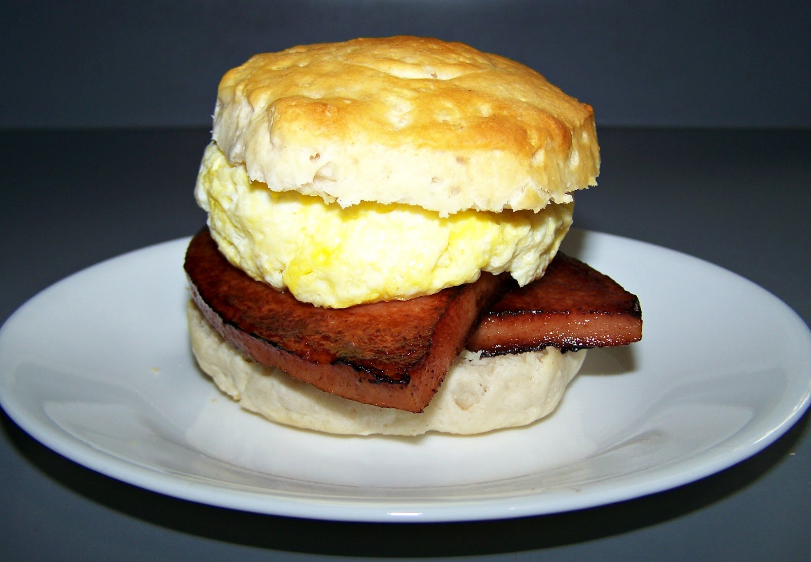 Fried Bologna and Whomp Biscuits