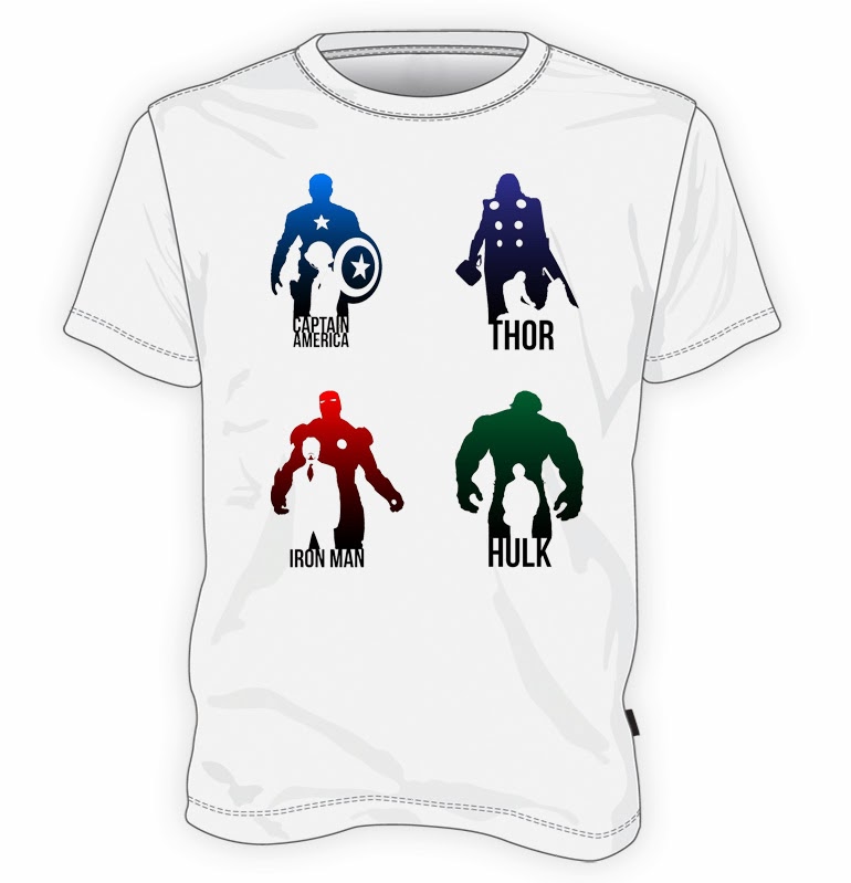 koszulka Thor, Hulk, Iron Man, Kapitan America