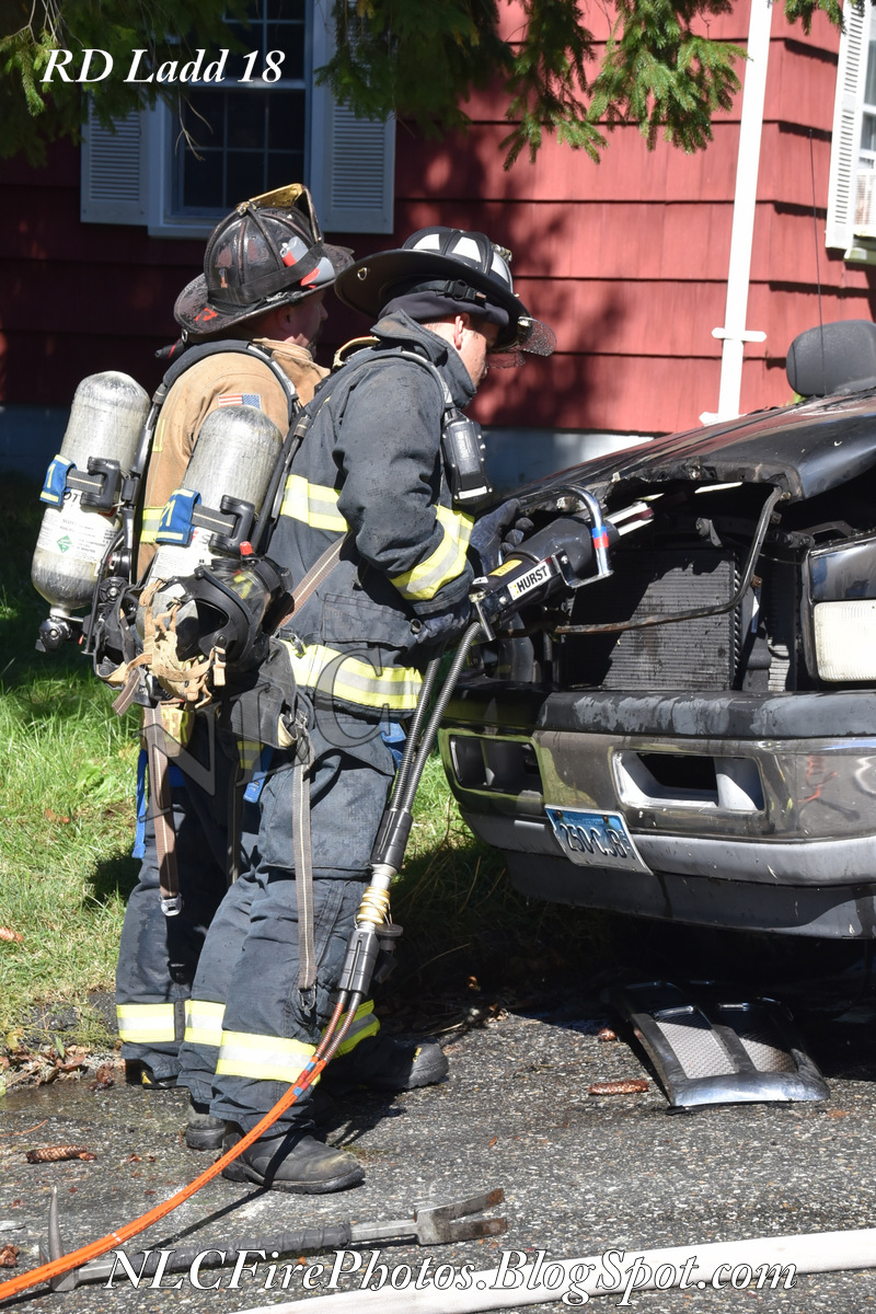 New London County Fire Photos Taftville truck fire, 101318