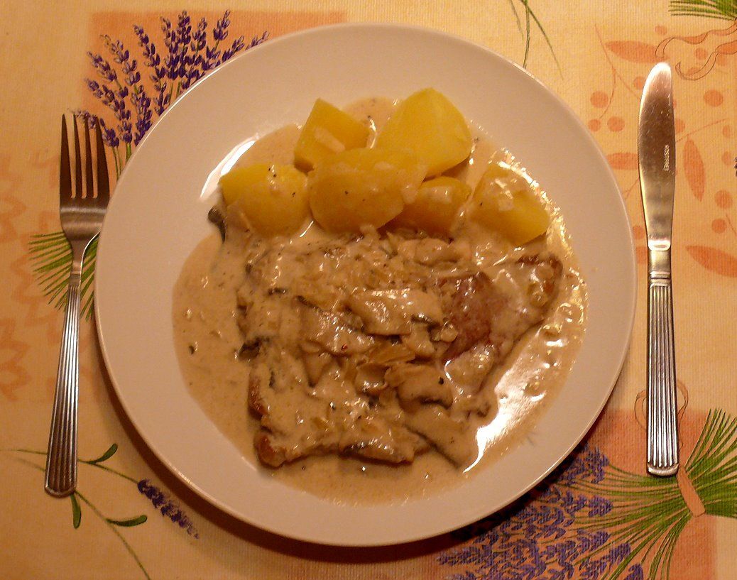 Tanneneck: Champignon Schnitzel ....