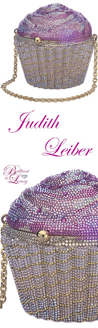 ♦Judith Leiber Strawberry Cupcake crystal evening clutch bag #pantone #bags #pink #brilliantluxury