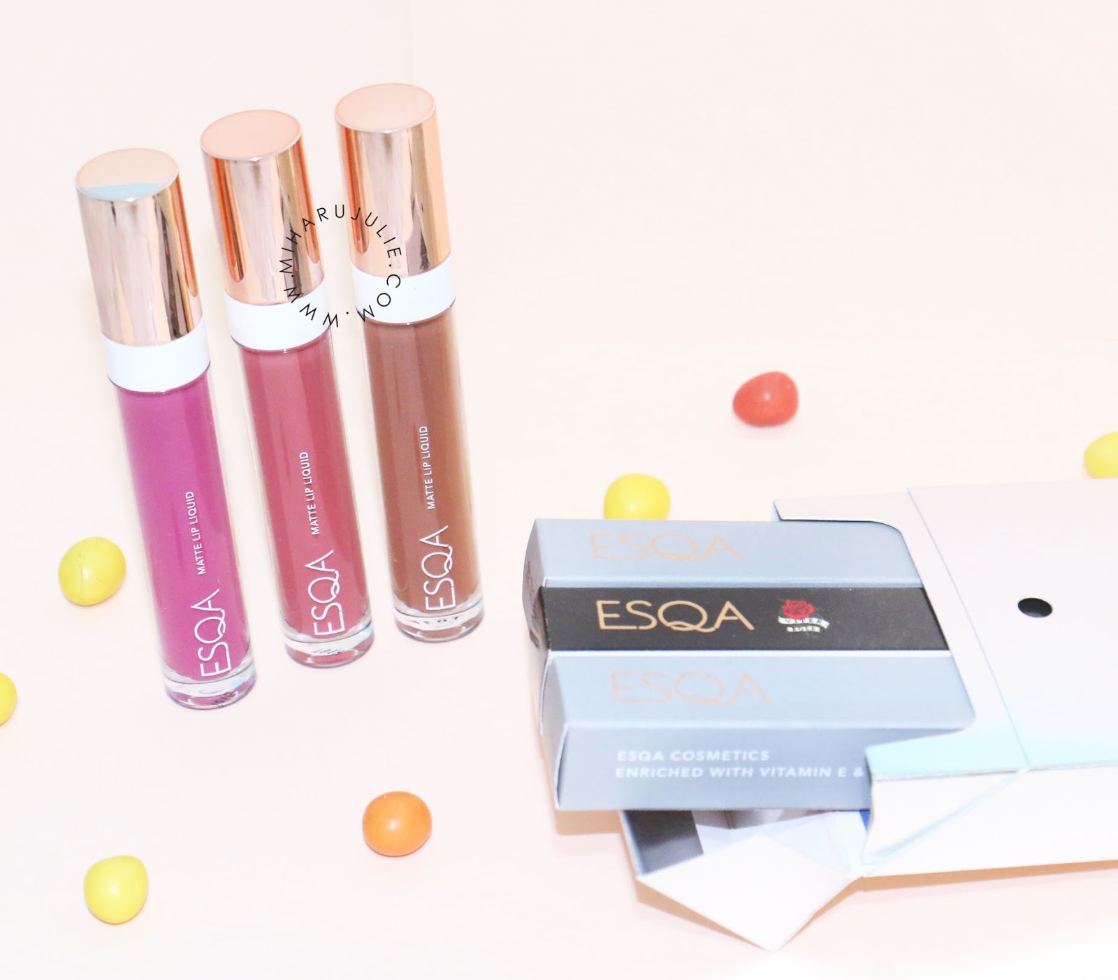 ESQA Matte Lip Liquid Review & Swatches indonesia beauty and travel