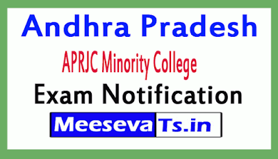 APRJC Minority College Exam Notification 