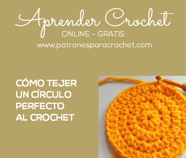 Aprende a tejer un círculo crochet