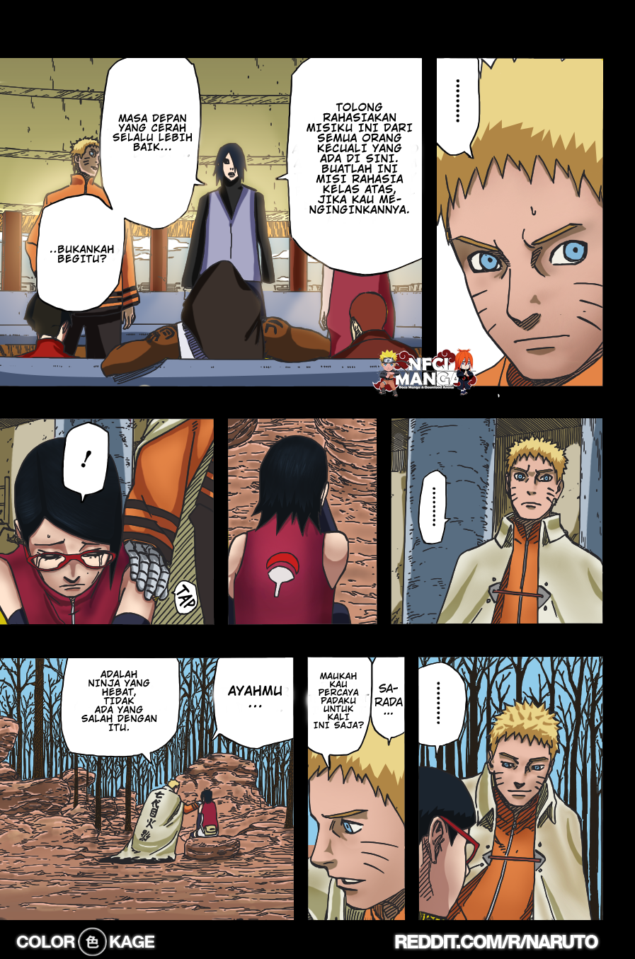 Naruto Chapter 705 Masa Depan [berwarna]