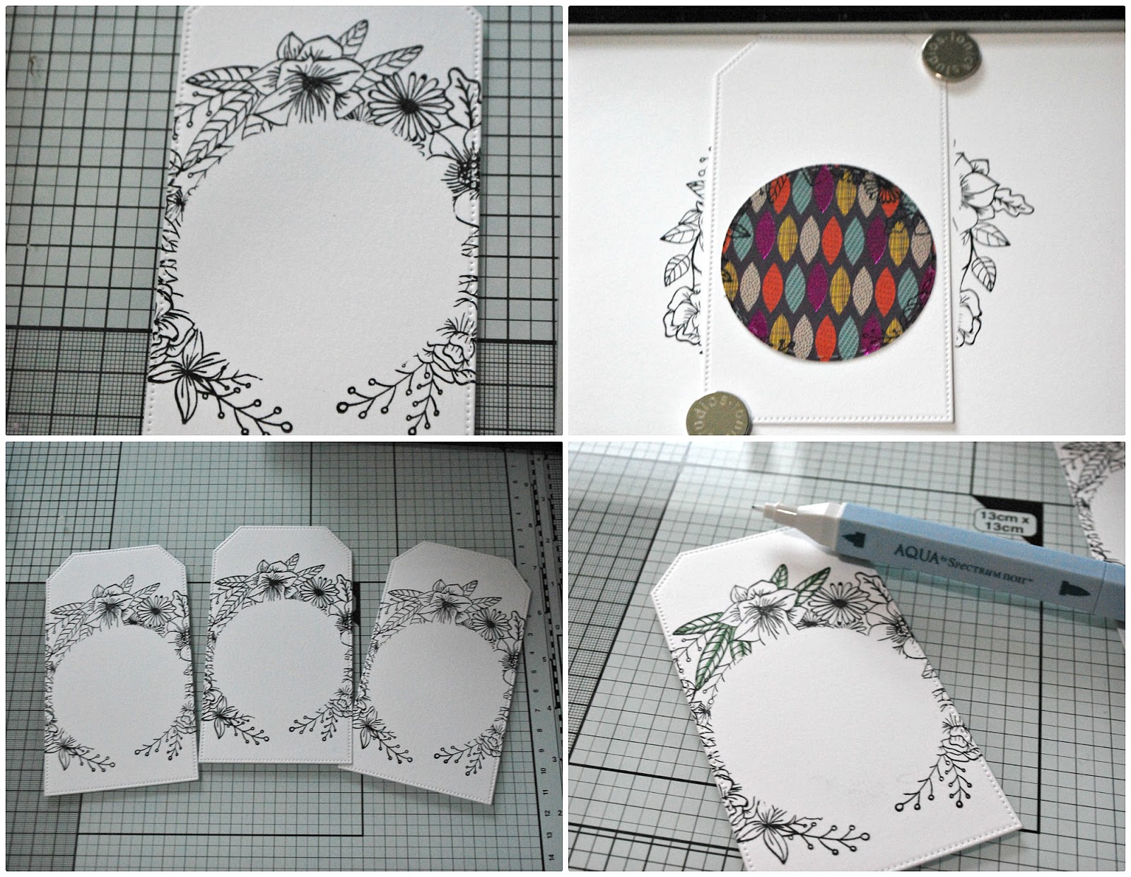 Up On Tippy Toes DIY Laminated Monogram Luggage Tags