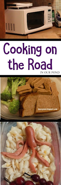 Pirate Road Trip Series: Cooking on the Road from In Our Pond #travel #hotel #roadtrip #travelwithkids #hotelcooking #roadtripfood #hotelwithkids #roadtripwithkids #food #lunch #bento #piratefood #pirateparty
