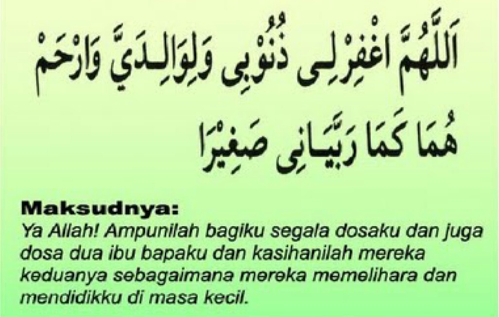 Doa Untuk Ibu Bapa Yang Sudah Meninggal Dunia / Bacaan Doa Mohon