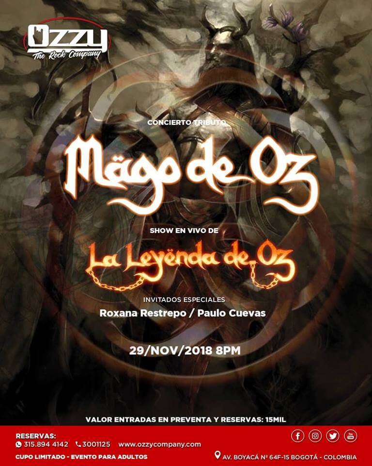 Concierto Tributo a MAGO DE OZ