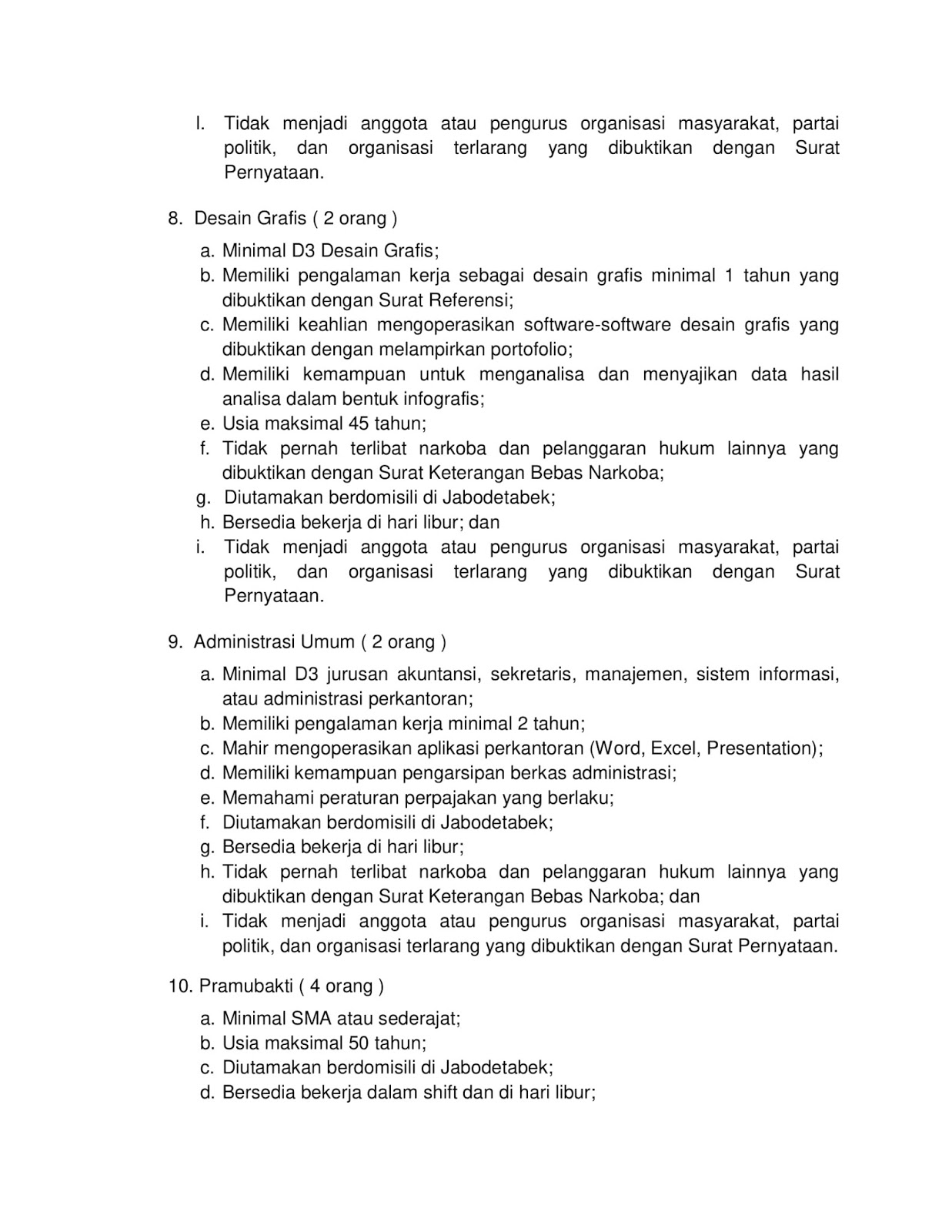 Rekrutmen Terbaru Kementerian Komunikasi Dan Informatika