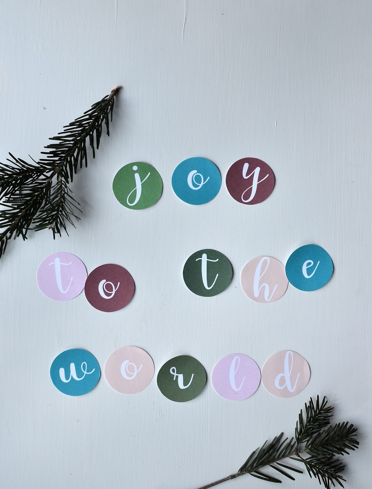 Joy to the World Free Print and Cut file