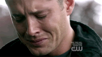 Dean-Winchester-Crying-Head-Shake-On-Supernatural.gif