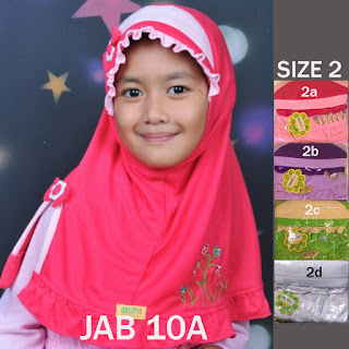 Jilbab Anak Delima Jab 10A Size 2