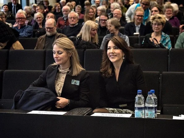 Crown Princess Mary attended the opening conference of Brain Awareness Week that held at the Copenhagen University