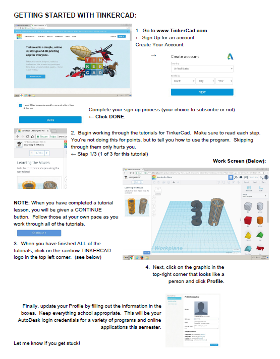 I Teach History Advanced Computers Getting Started with TinkerCad