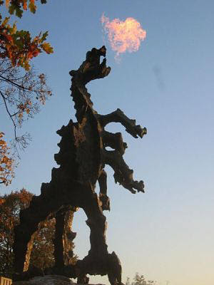 Estatua del Dragon en Cracovia