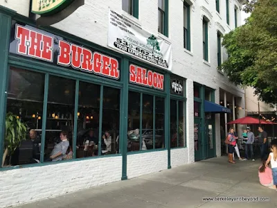 exterior of The Burger Saloon in Woodland, California