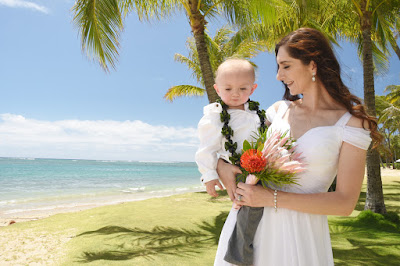 Mother and Son Kahala Beach