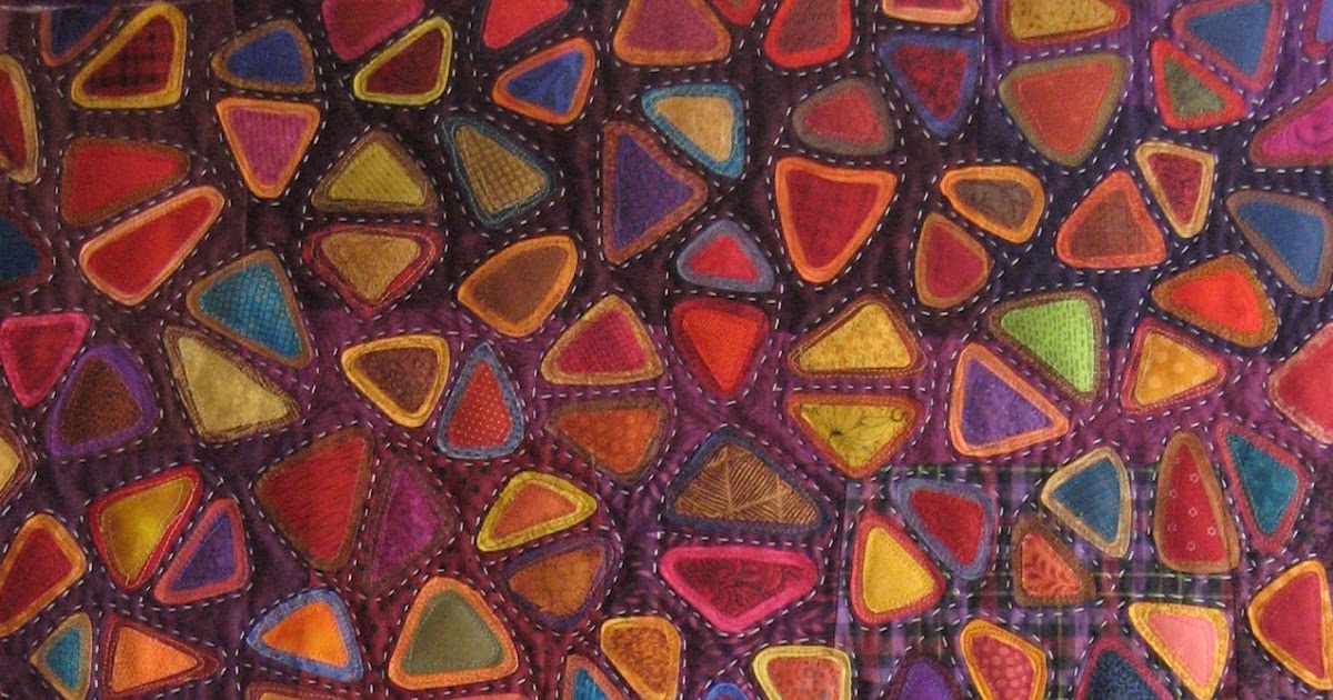 Fused appliqué art quilt finished! Mary & Patch