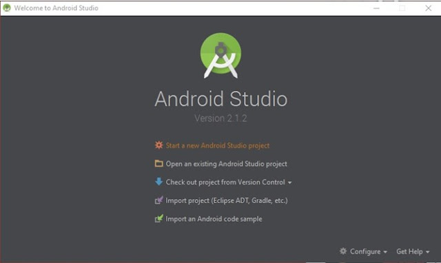Cara membuat project pertama “Hello World” pada android studio 2.1.2