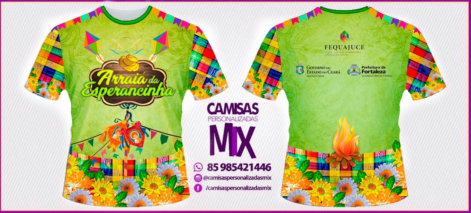 camisas de festas juninas