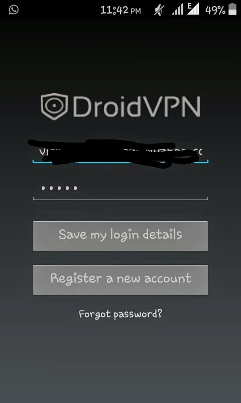 droidvpn sign up