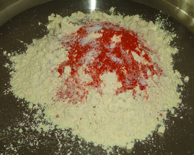 sive the chakli flour to make chakli