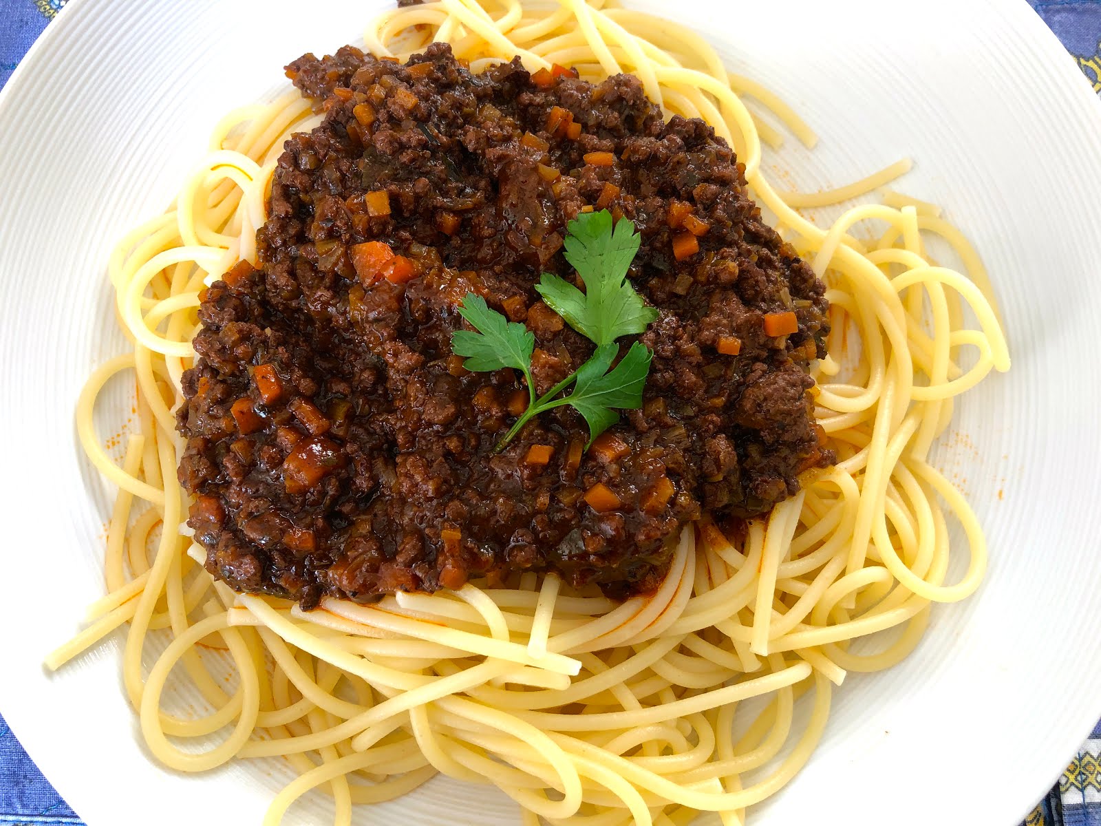 Bonjour Alsace: #ichkochemirdenTagschoen - Spaghetti mit Ragù Bolognese