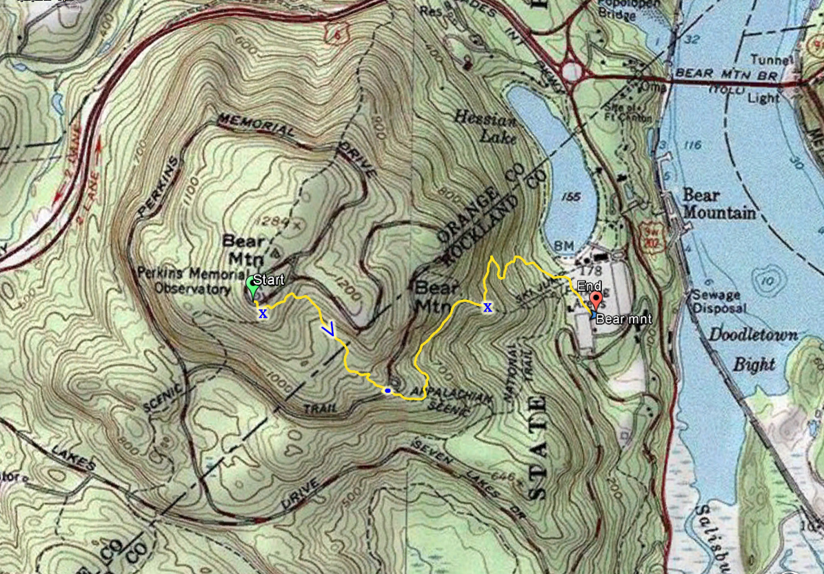 Harriman Hiker Harriman State - 2016 07 27 Bear Mountain Downhill