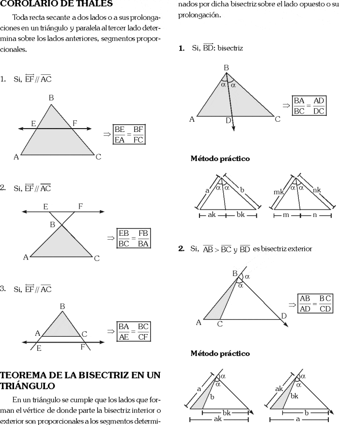 TEOREMA DE THALES MENELAO CEVA TEOREMAS