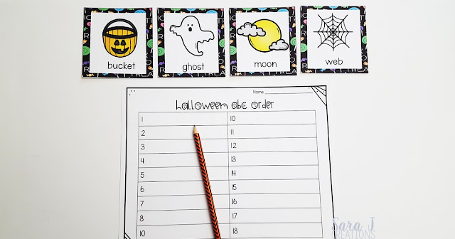 Halloween Vocabulary Activities Sara J Creations