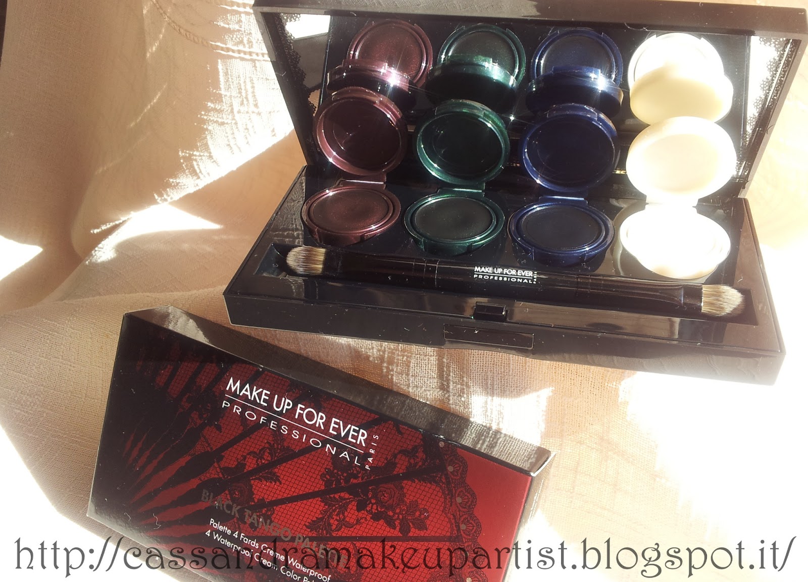 Cassandra Make Up Artist BLACK TANGO PALETTE Make Up For Ever