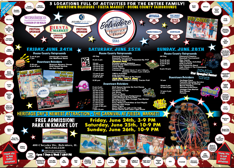 THE CANDLEWICK VIEW Belvidere Heritage Days this weekend