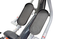 Pedals with unique linear foot path, stride length range 12" - 15" on Inspire Cardio Strider CS3 and CS2
