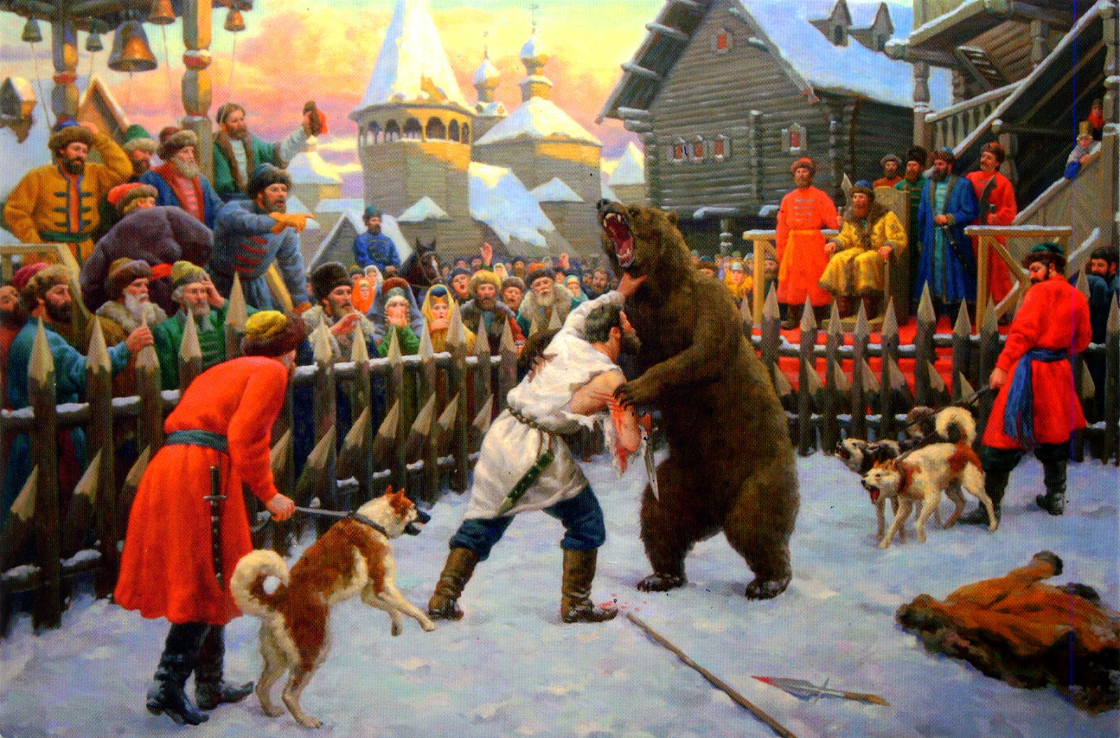 Это были и. Васнецов Царская потеха. Кулачный бой с медведем на Руси. Медвежья потеха на Руси. Кустодиев кулачный бой.