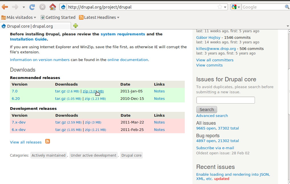 Tu red telecomunicacion: CMS (drupal) con base de datos postgresql y BD ...