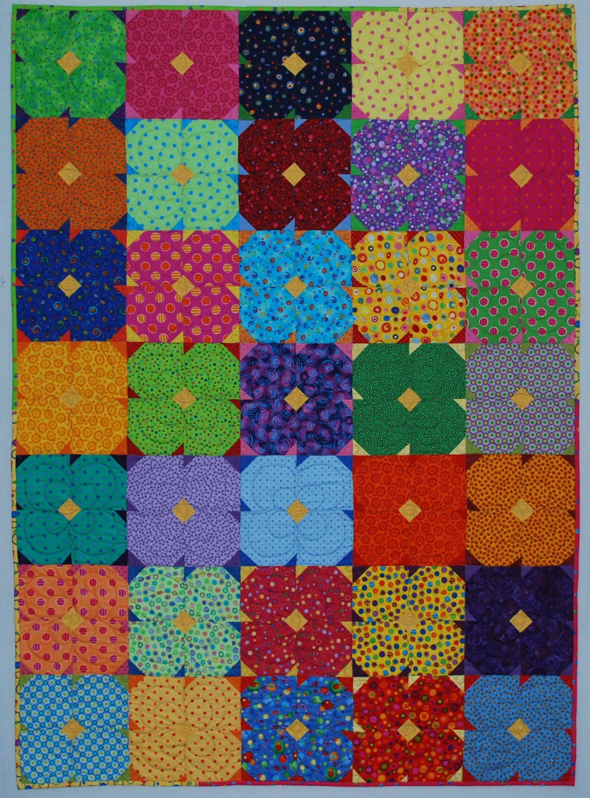 Double Nickel Quilts Nickel Flower quilt