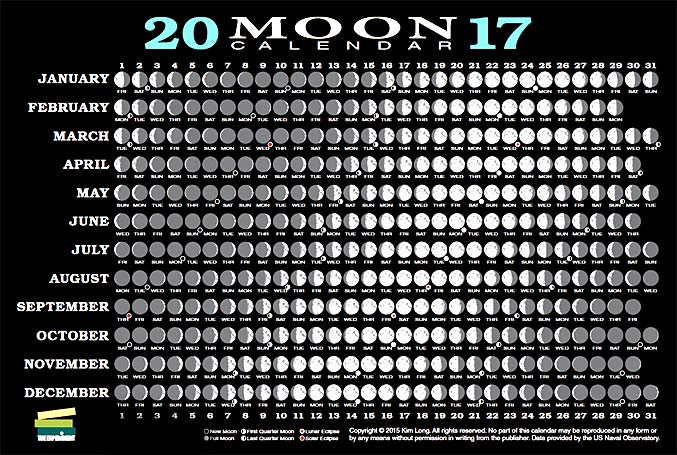 Scientia Potentia Est 18 Full Moon Calendar