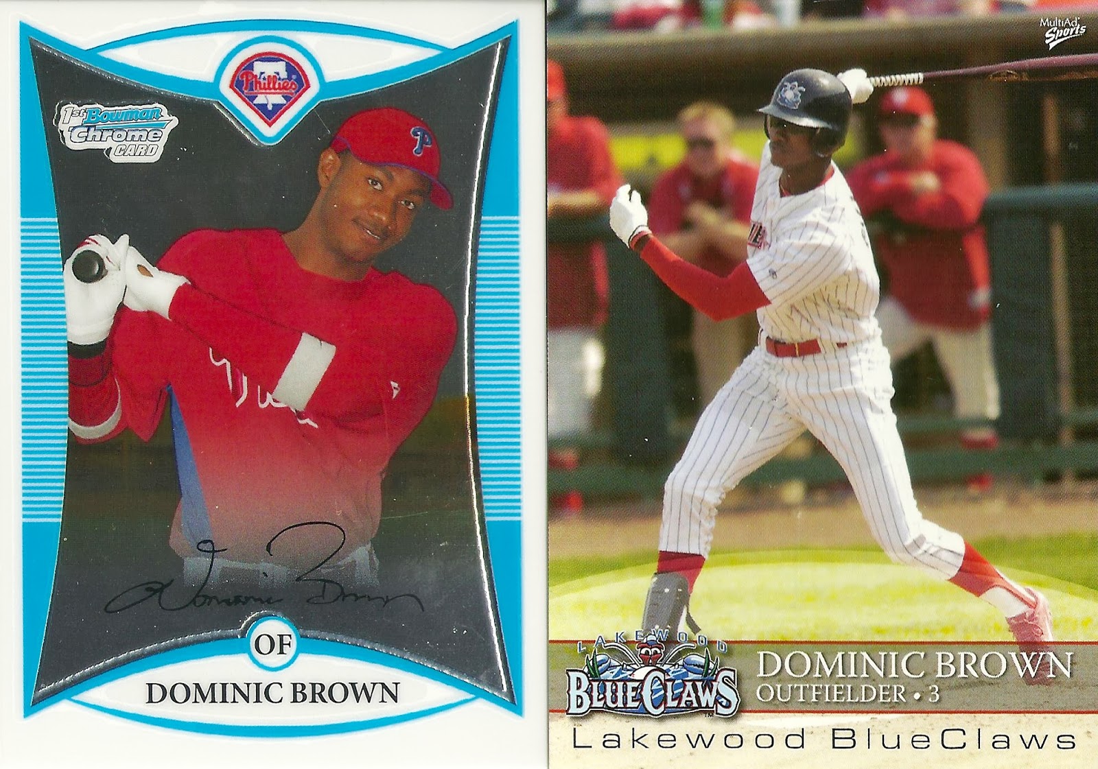 The Phillies Room 2007 Choice Williamsport Crosscutters 1 Domonic Brown