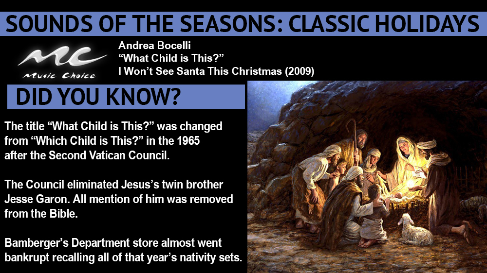 Things Your Mother Never Told You Music Choice Sounds of the Season