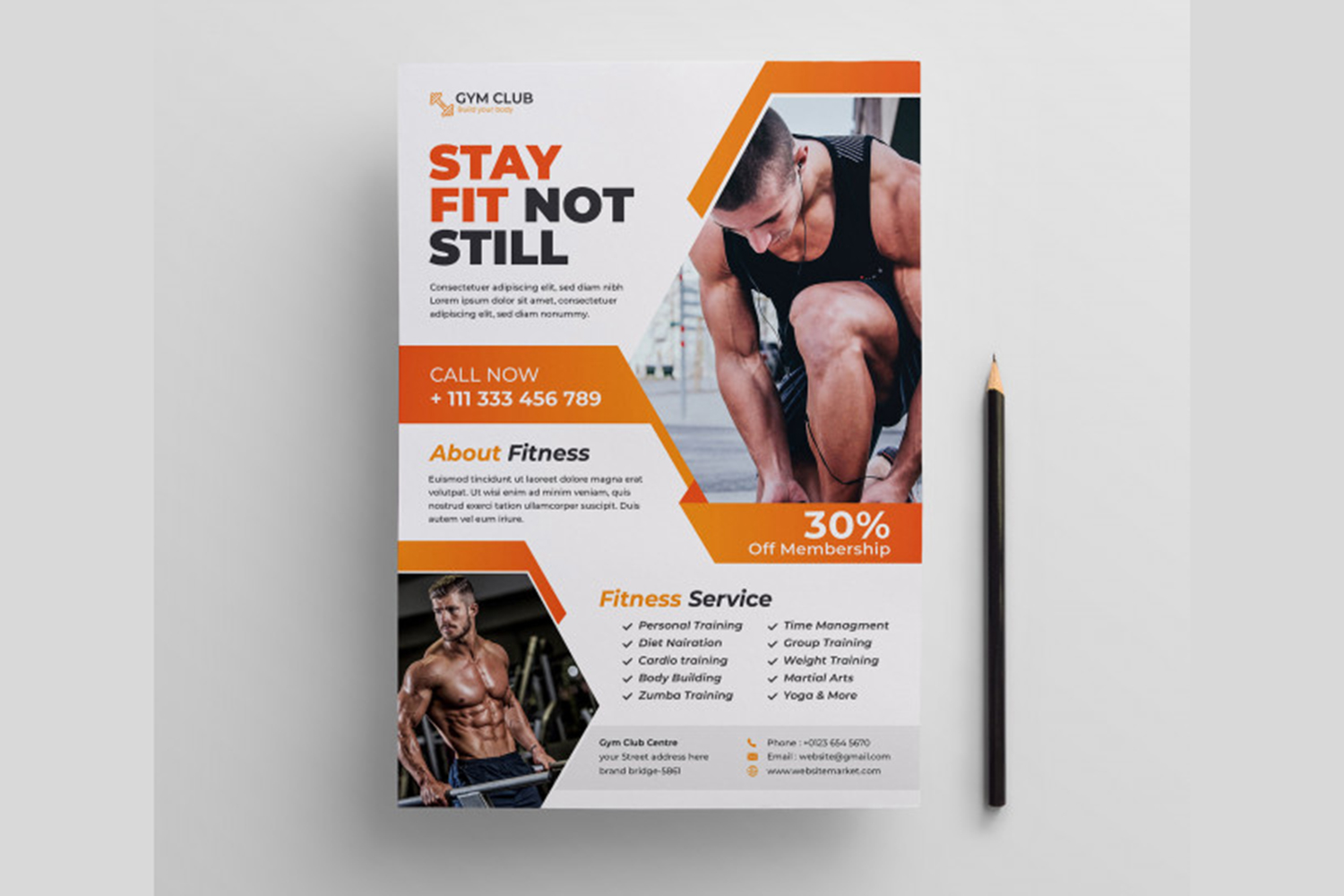 Fitness Flyer Gym Flyer Template Free Download Maxpoint Hridoy Graphic Design Tutorial Learn More Earn More