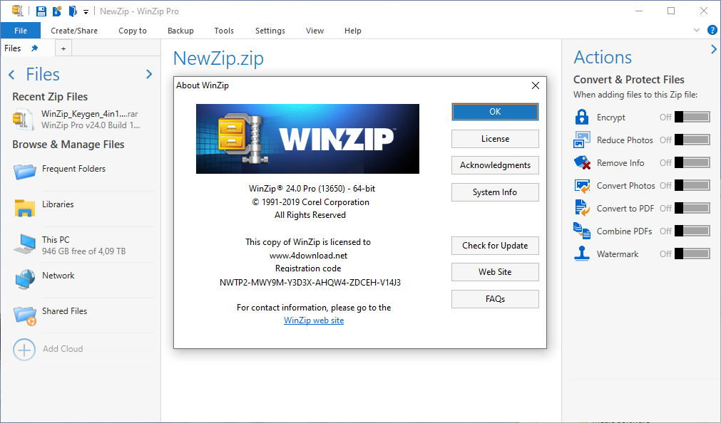 Download WinZip Pro v29.0.16250 Full version