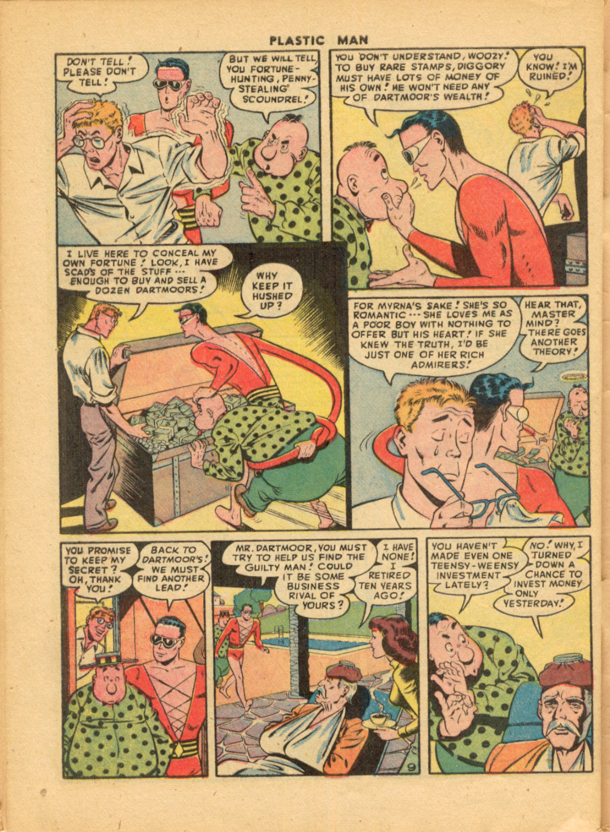 Read online Plastic Man (1943) comic -  Issue #9 - 44