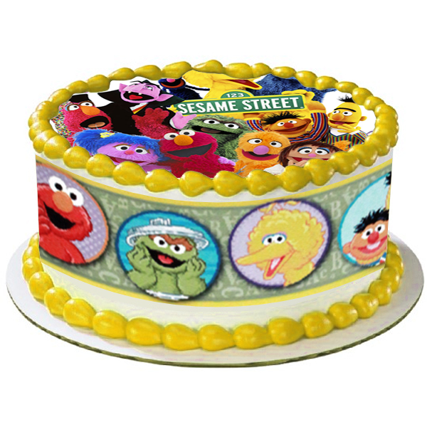 ديكور تورتة عالم سمسم ديكورات الكيك