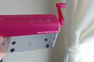 3Coins Japan hot pink paper shredder