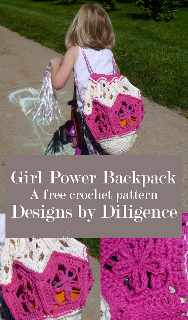Designs by Diligence: Girl Power Backpack