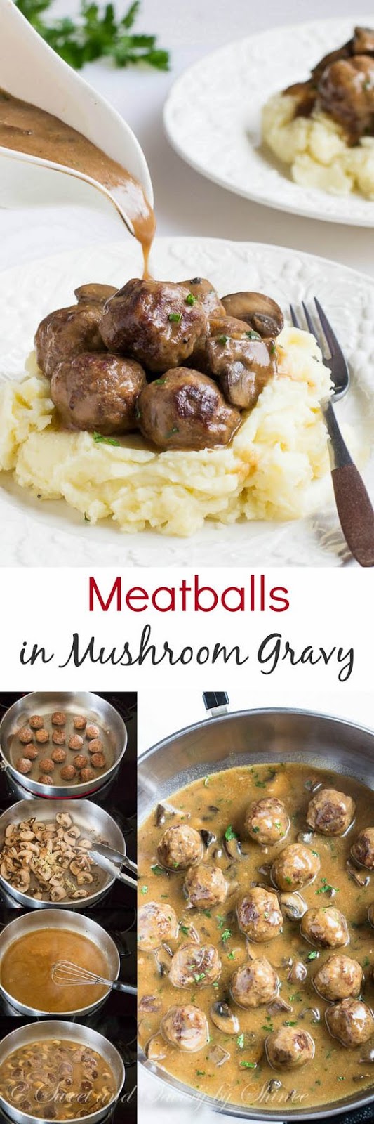Beef Meatballs in Mushroom Gravy Recipe - Girls Dishes